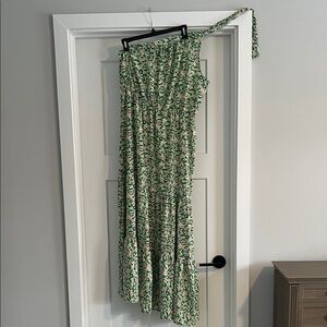 Floral Green Maxi Dress - 122
